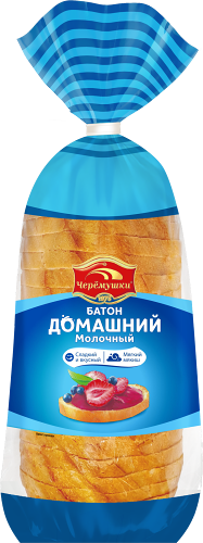 Батон Черемушки домашний молочный нарезной 350 г