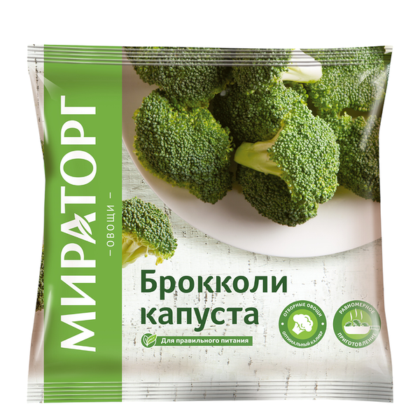 Брокколи капуста Мираторг отборная замороженная 400г