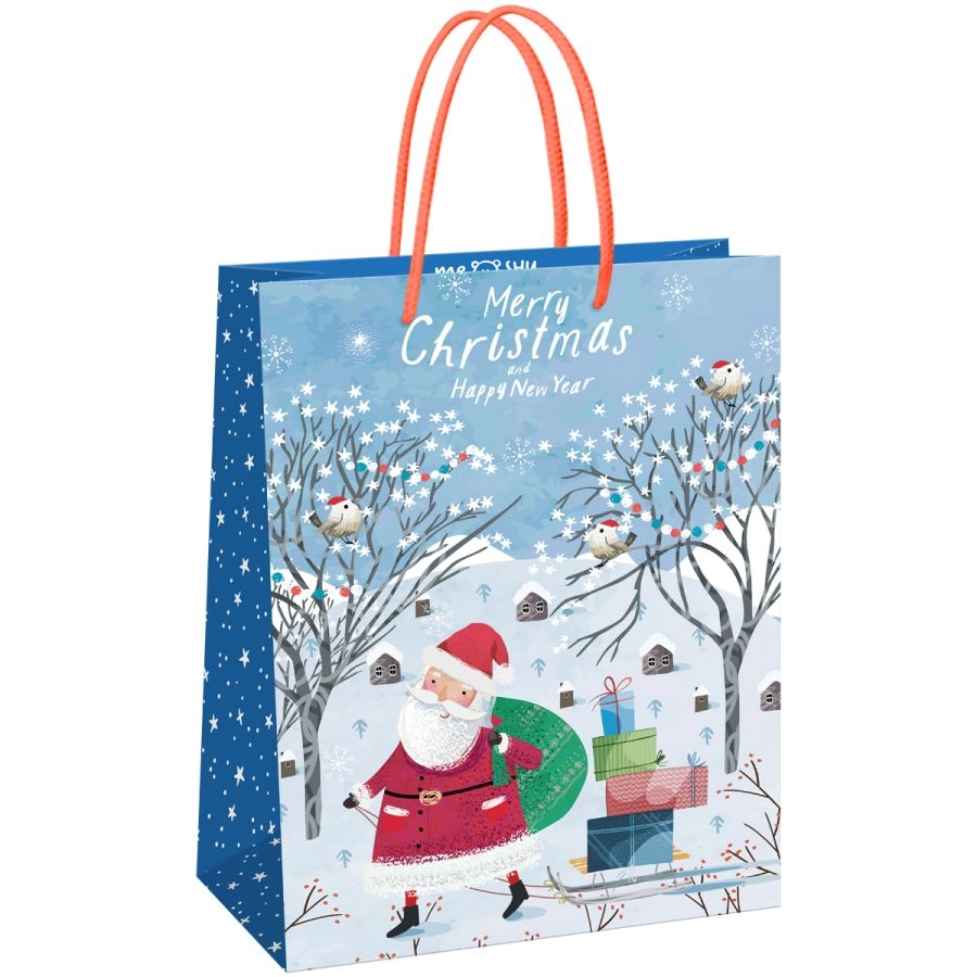 

Пакет подарочный 26*32*12см Meshu "Christmas", матовая ламинация