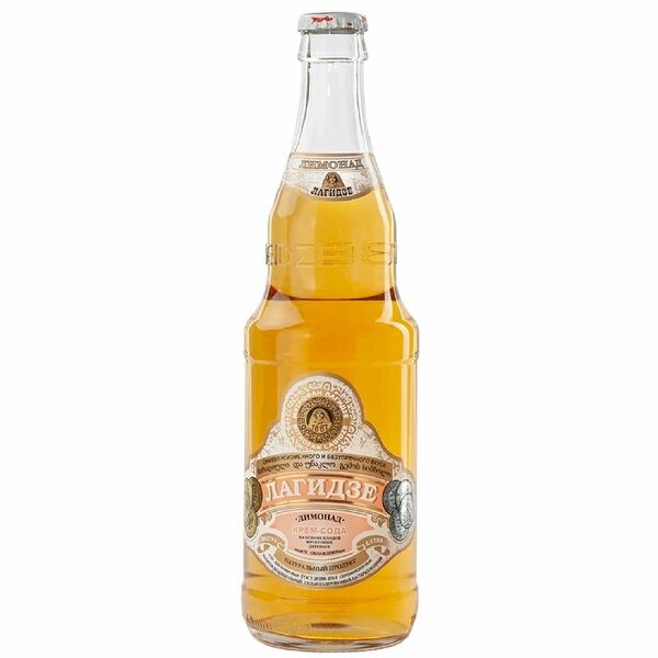 Лимонад Лагидзе Экстра Крем-Сода безалкогольный сильногазированный, 330мл