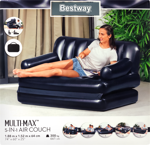 

Диван-матрас надувной Bestway Multi-Max 5 в 1, 188x152x64 см
