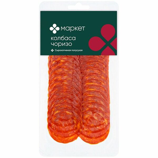 Колбаса Маркет Перекресток Чоризо сырокопчёная полусухая, 100г