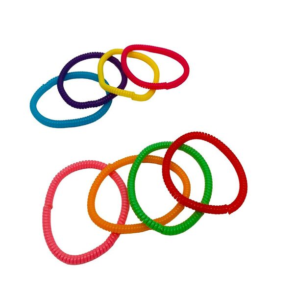 Резинка для волос Kaizer Пружинка 4 шт 40 мм силиконовая в ассортименте