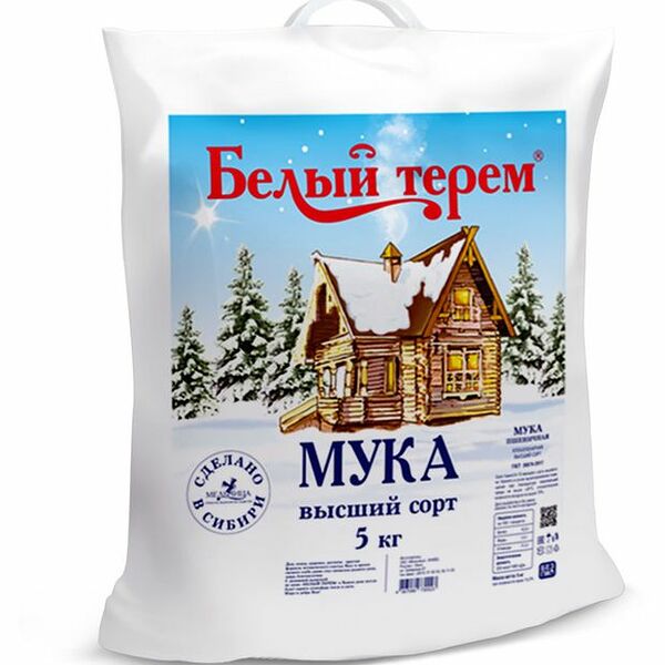 Мука пшеничная Белый терем высший сорт 5 кг