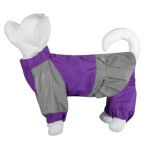Tappi комбинезон Оллибоди для собак, на девочку, на атласной подкладке, размер М, спинка 30-33 см.