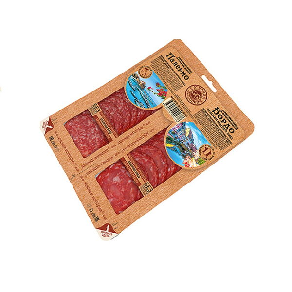 Изд мясн колб с/к Колбаса п/с Палермо/Бордо со вкус красн вина (2шт*50г) 100г Иней