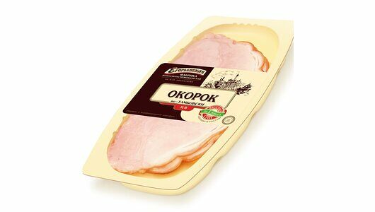 Окорок свиной копчено-вареный Егорьевская КГФ По-Тамбовски нарезка