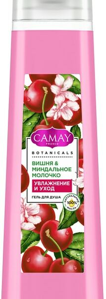 Гель для душа Camay Вишня и миндальное молочко 400мл