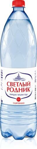 Вода питьевая Светлый родник газированная 1.5 л