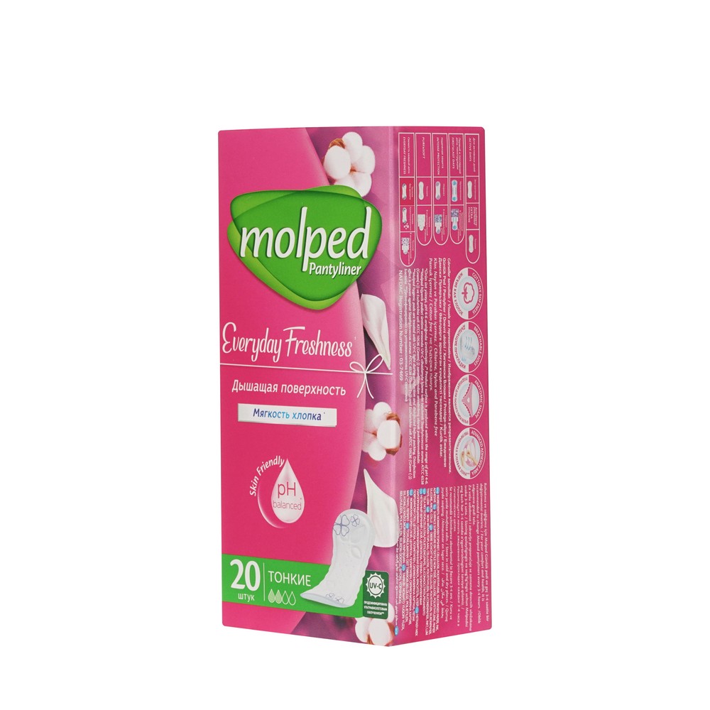 

Прокладки ежедневные Molped Everyday Freshness Нормал 20 шт