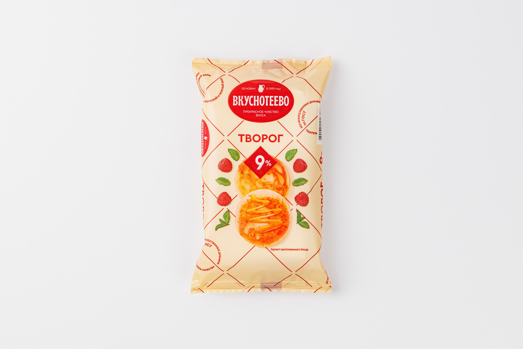 

Творог 9%, Вкуснотеево, 180 г
