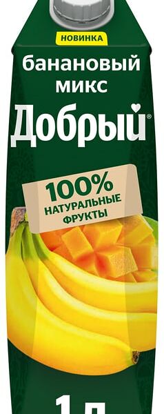 Напиток сокосодержащий Добрый Банановый микс 1л