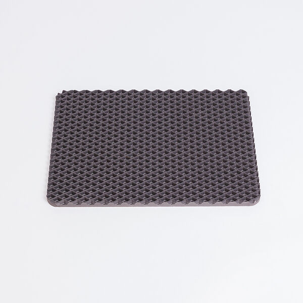 Коврик под миску для кошек и собак, 27х36 см, серый