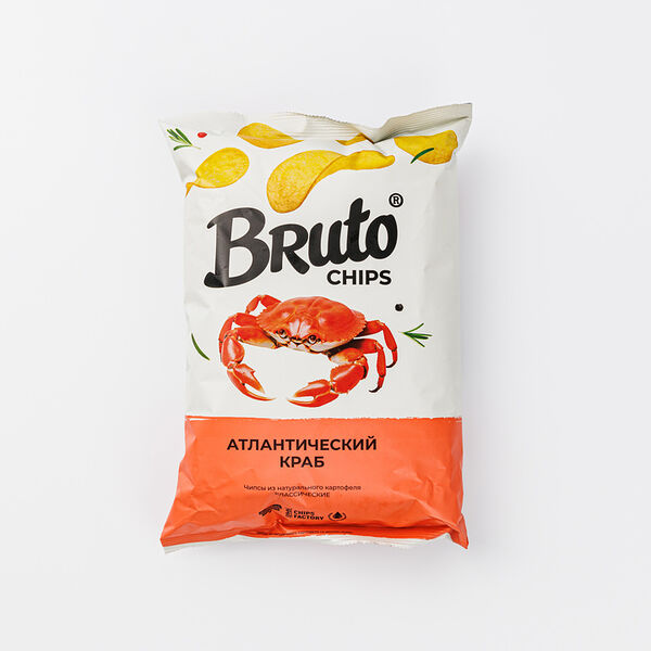 Чипсы из натурального картофеля Bruto Snacks Атлантический краб
