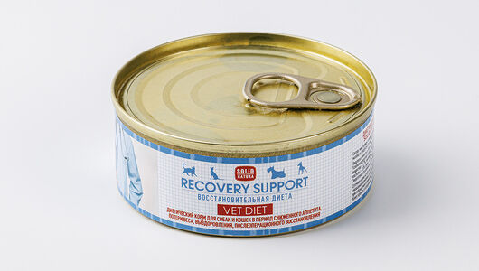 Корм влажный диетический для кошек Recovery support Solid Natura
