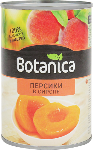 

Персики Botanica половинки в сиропе 425 мл
