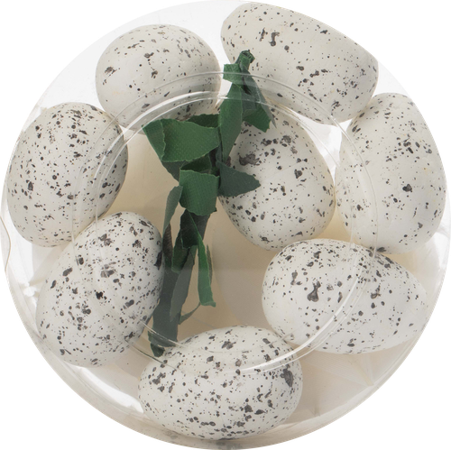 

Набор декоративных яиц с перышком, Арт. 64237, 8 шт в ассортименте