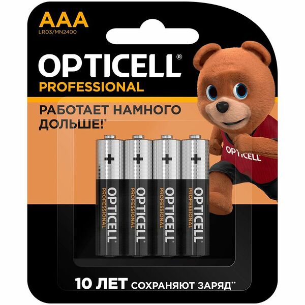 Батарейки Opticell Professional AAA-LR03 4 шт
