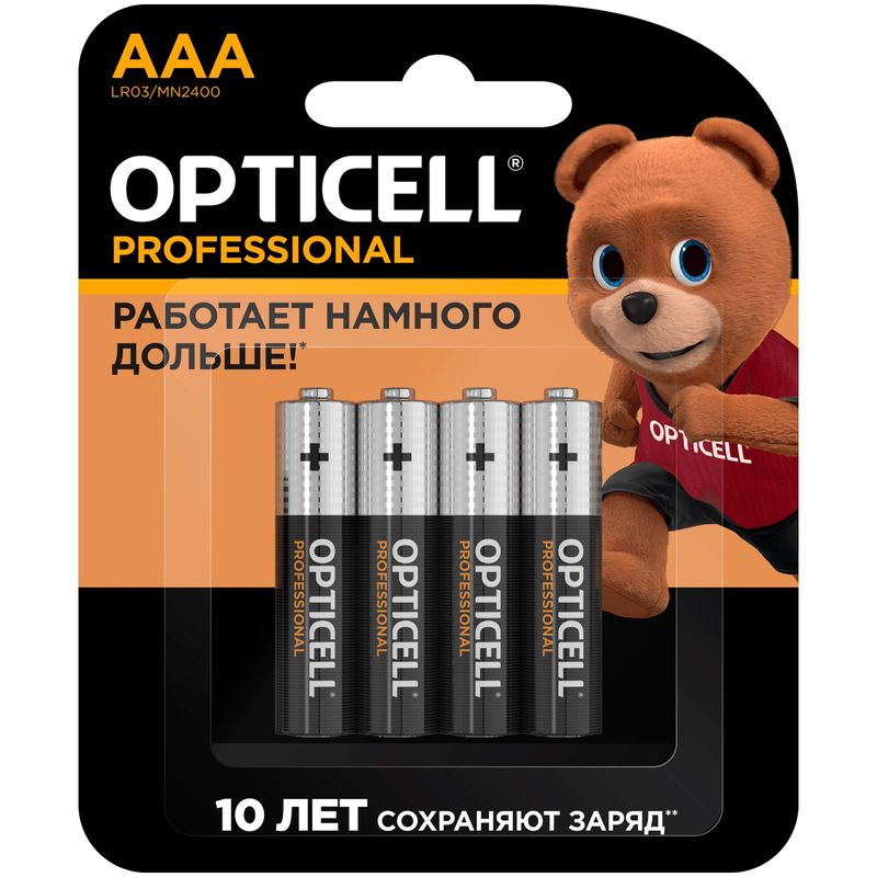 

Батарейки Opticell Professional AAA-LR03 4 шт