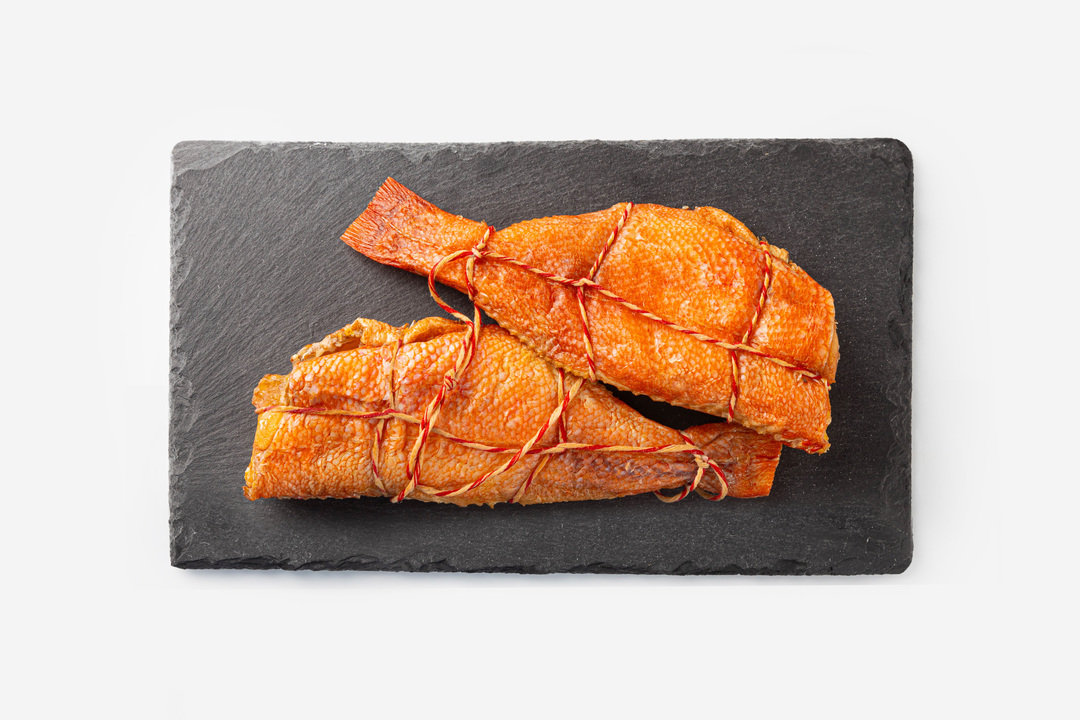 

Окунь горячего копчения, вес