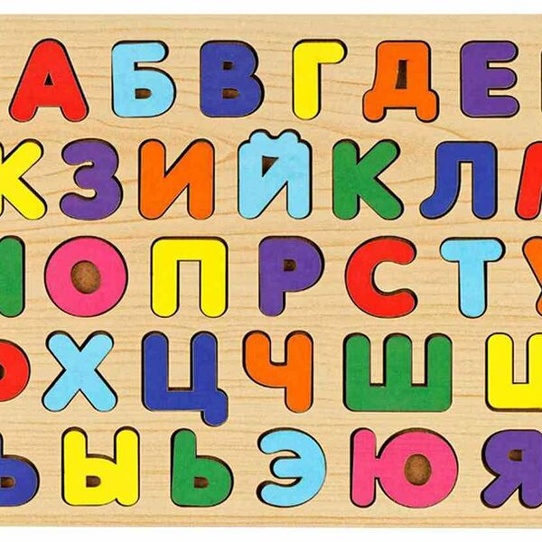 Азбука Изучаем буквы Русский алфавит, 19,5х27,5х0,1 см