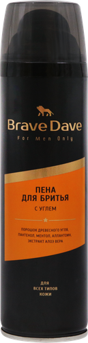 

Пена для бритья Brave Dave с углем 200 мл