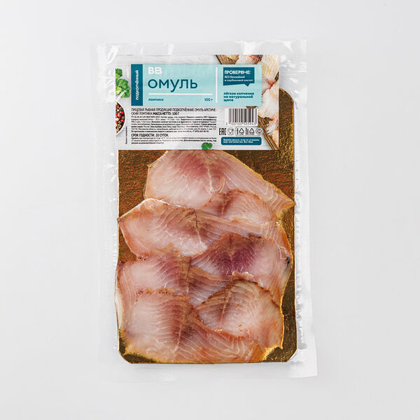 Омуль ломтики подкопченные