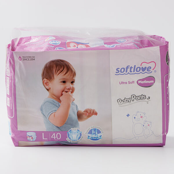Подгузники-трусики Softlove Platinum L 9-14кг 40шт
