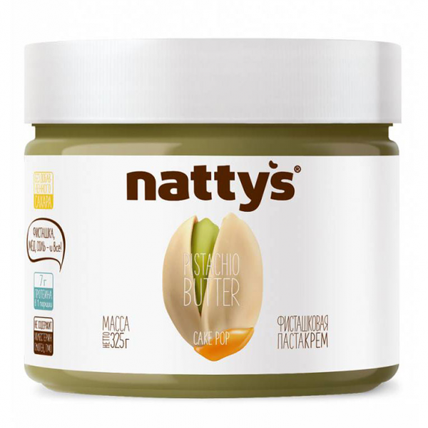 Паста фисташки Nattys Cake Pop с мёдом