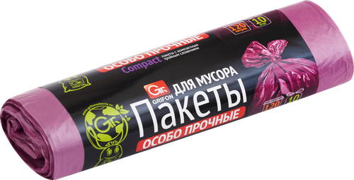 

Пакеты для мусора Grifon 120л в рулоне 10шт