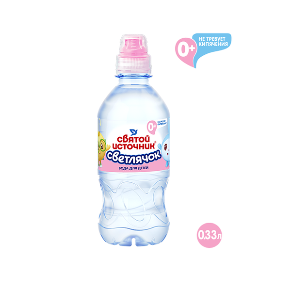 Детская питьевая вода Святой Источник Светлячок негазированная 0+ 330 мл