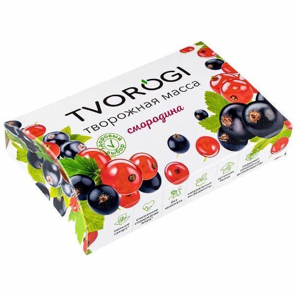 Творожная масса Tvorogi смородина 3.5%, 170 г