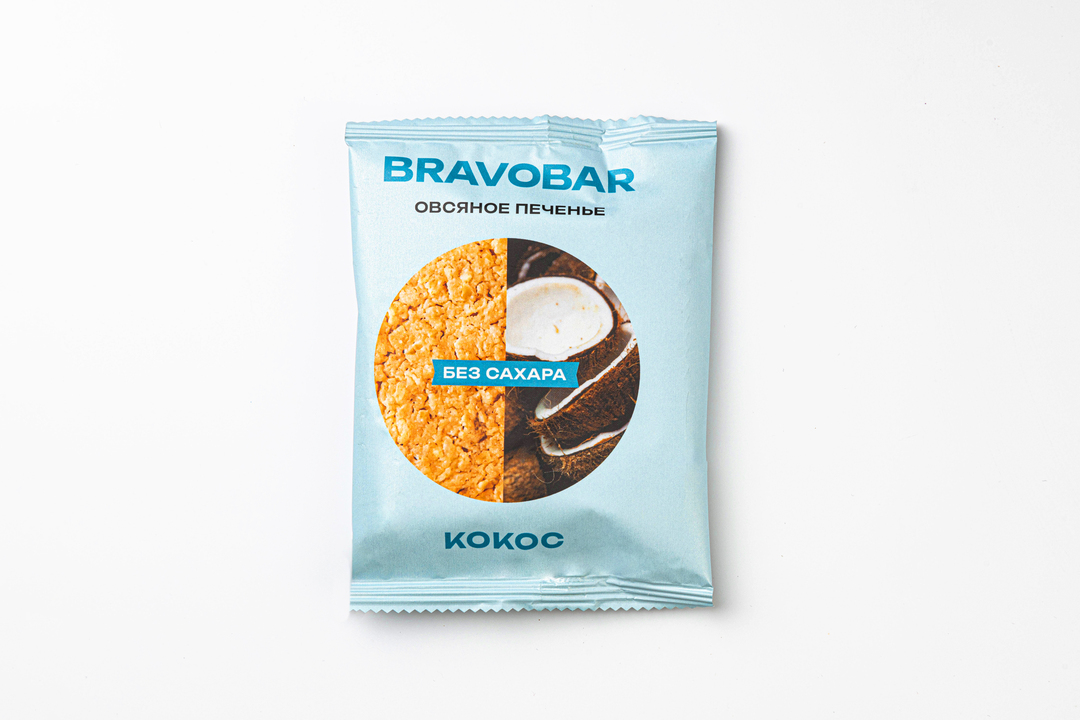

Печенье овсяное Bravobar "Кокос" без сахара