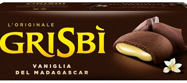Печенье Grisbi с темным шоколадом и ванильной начинкой 135г