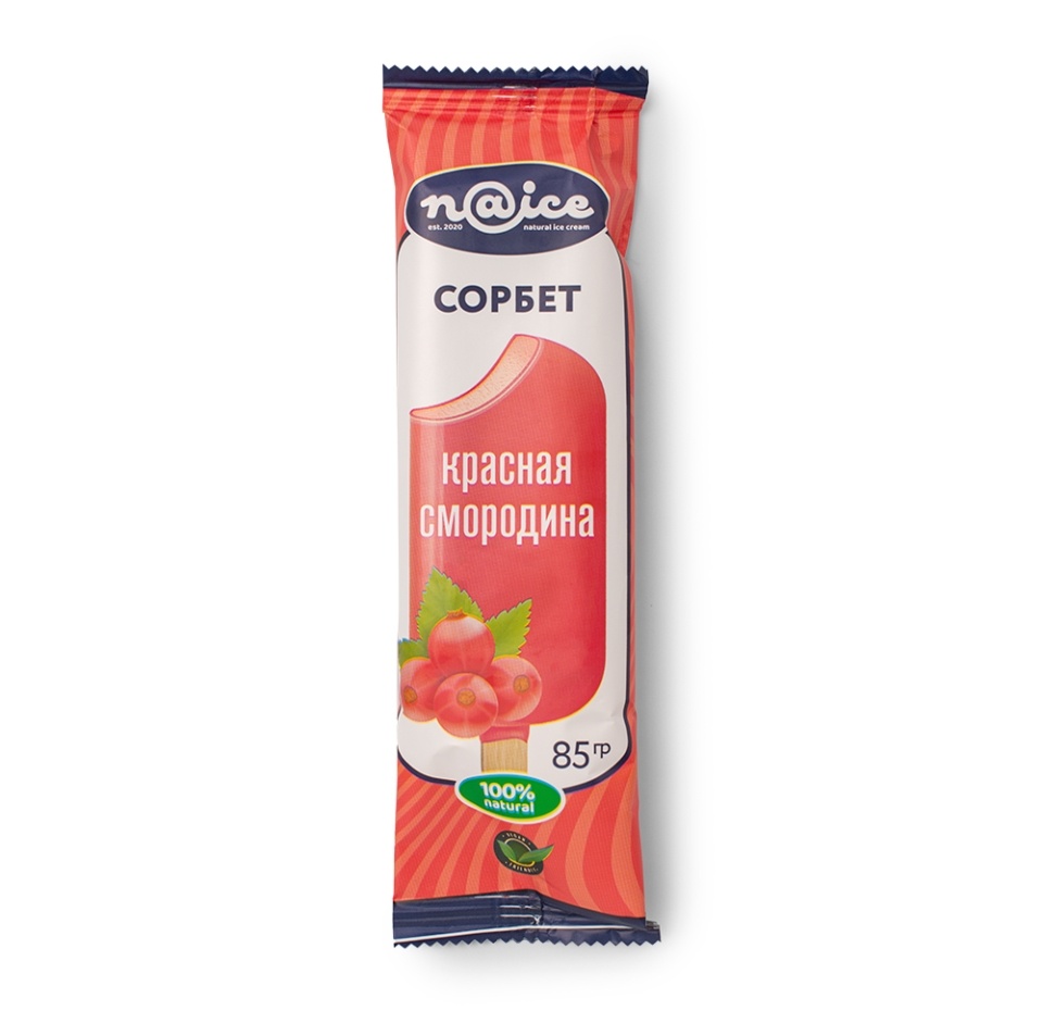 

Сорбет NAICE из красной смородины 85г, Россия