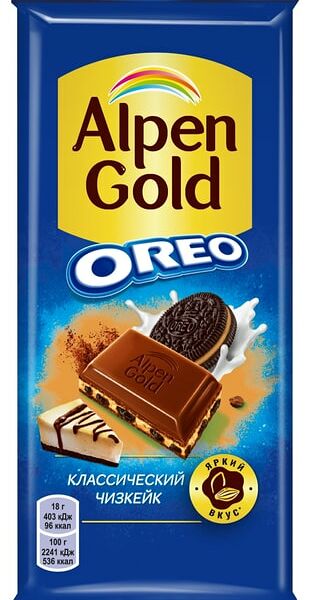 Шоколад Alpen Gold Молочный Классический чизкейк 85г