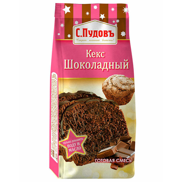 Смесь мучная с.пудовъ 400 г кекс шоколадный