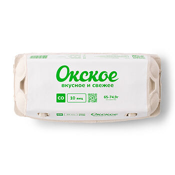 Яйцо Окское СО белые 10 шт 650 г