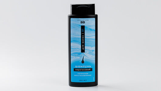 Шампунь для волос кератиновый Тотальное восстановление 