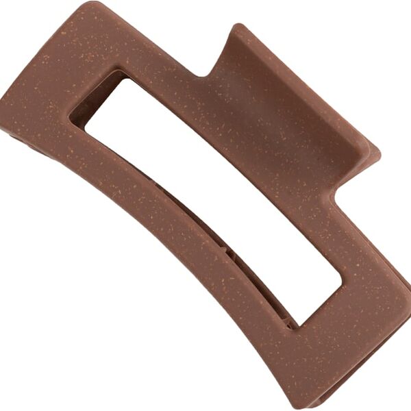 Заколка краб Kosmo shtuchki Прямоугольный большой коричневый