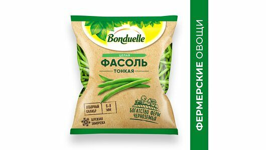 Фасоль замороженная Bonduelle фермерская, тонкая, 400 г