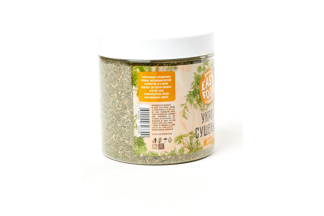 

Укроп сушёный Easy Food 120 г