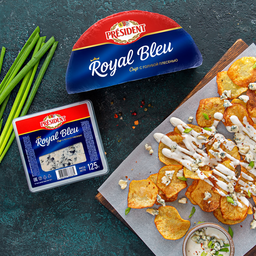 

Сыр мягкий President Royal Bleu c голубой плесенью 55% вес