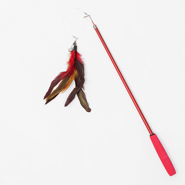 Игрушка-дразнилка для кошек Petmax телескопическая, длина 48-150 см