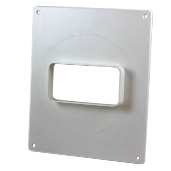 Площадка торцевая горизонтальная с фланцем, 205х240 мм, пластик