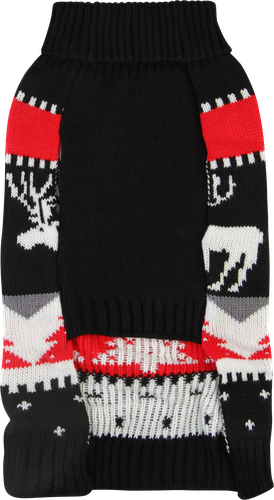 

Свитер для питомцев Misterious Pet Clothes с новогодним орнаментом черный, размер M