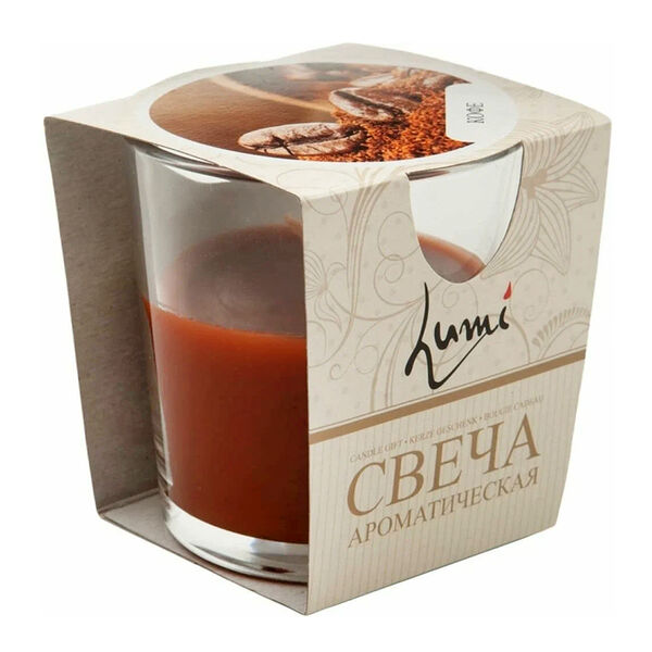 Свеча ароматическая в стакане Кофе