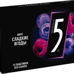 Жевательная резинка Five вкус Сладкие ягоды без сахара 31.2 г