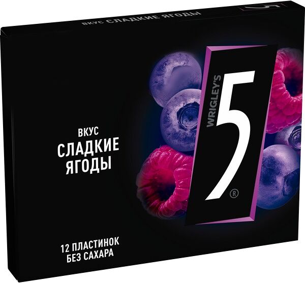 Жевательная резинка Five вкус Сладкие ягоды без сахара 31.2 г