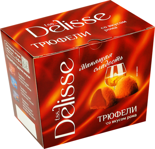 

Конфеты Delisse Трюфель со вкусом рома 175 г